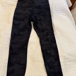 Women’s  Black Camouflage Leggings